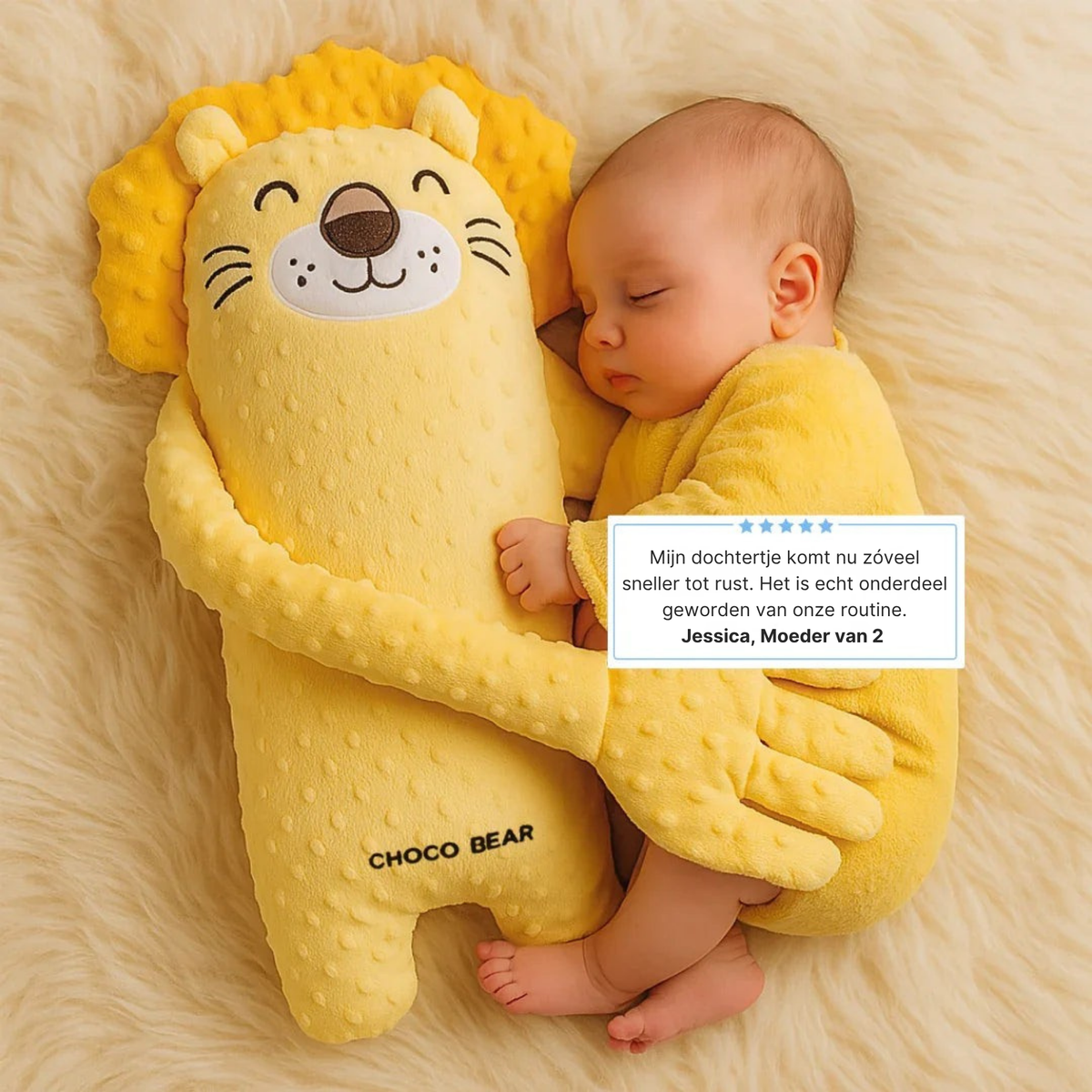 Sansoti | Schlafkuscheltier mit sanfter Klopfbewegung für Babys – beruhigend und sicher