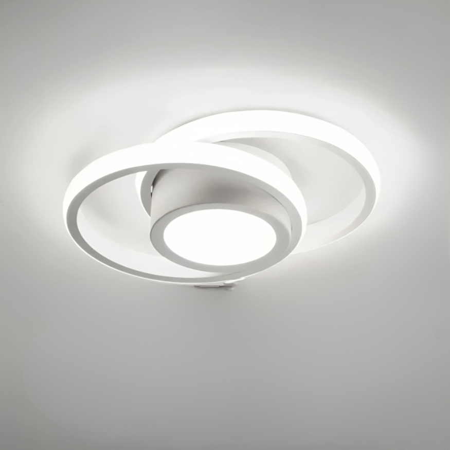 LED-Deckenleuchte mit Doppelringen Modernes Design Flur Büro Balkon Beleuchtung Kreativ | Sansoti