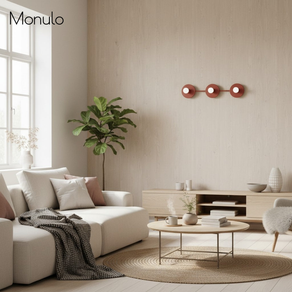 Metal Wall Lamp with Spherical Glass Shades 3-Light Bathroom Lighting Matte Green | Sansoti