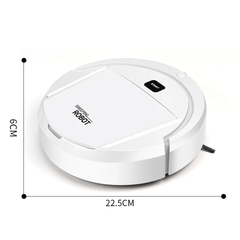 Automatischer Staubsaugerroboter 3-in-1 Saugen Kehren Wischen Intelligente Navigation Niedrige Teppiche Hartböden | Sansoti