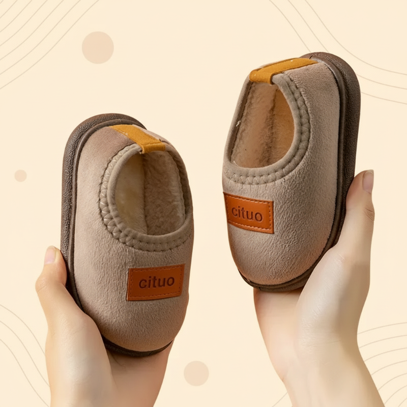 Zachte Winterpantoffels voor Kinderen met Antislipzool Warme Voering Comfort Binnenschoenen Peuters Kleuters | Sansoti