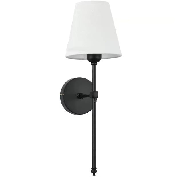 Wireless Rechargeable LED Wall Light with Remote Control 57cm Metal Black Gold Timer Dimmable Ambient Light | Sansoti