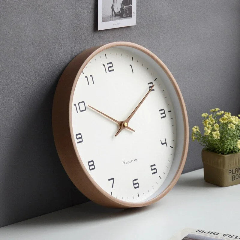 Wandklok Stil Uurwerk Minimalistisch Kunststof 25cm 30cm Woonkamer Slaapkamer Modern | Sansoti