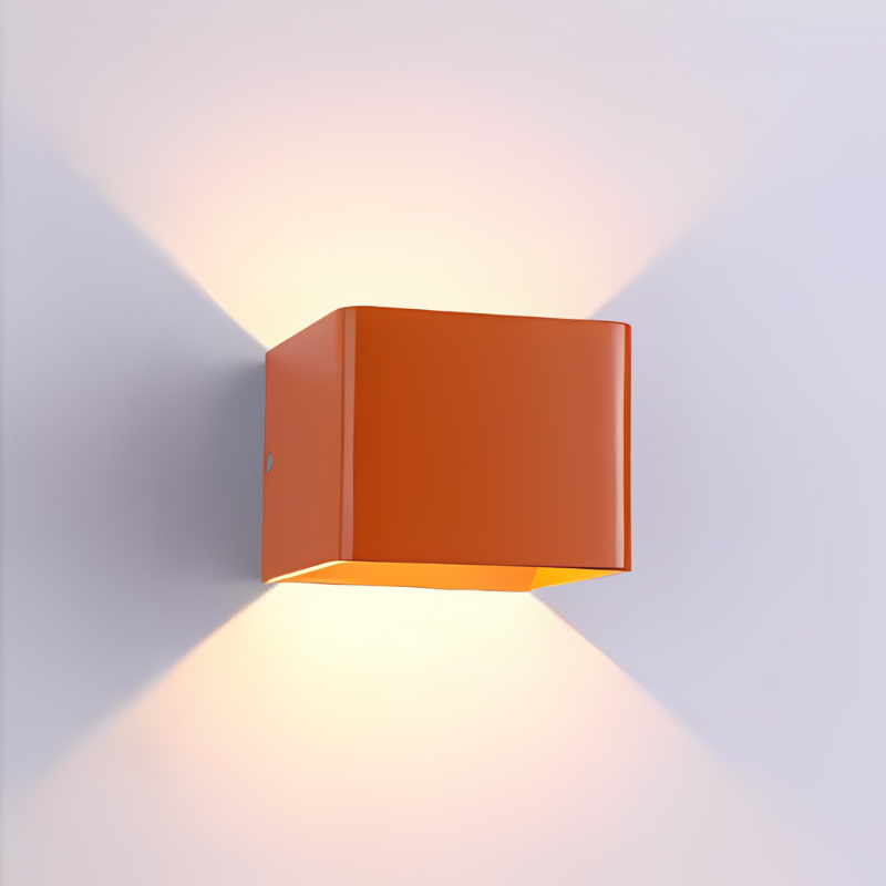 Square LED Wall Lamp Aluminum Warm White Light Energy-Efficient Modern Minimalist Design Interior | Sansoti