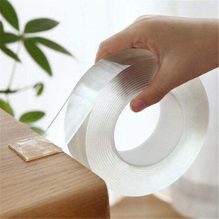 Reusable Double-Sided Mounting Tape – Transparent – Strong & Wall-Friendly – For Photo Frames & Household Items | Sansoti