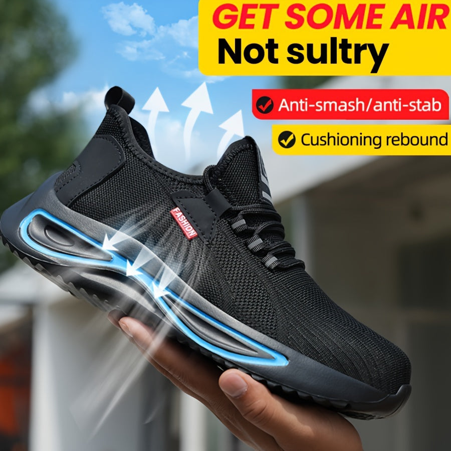 Lightweight Safety Shoes for Men with Composite Toe Cap Breathable Mesh Soles for Work and Leisure Industrial | Sansoti
