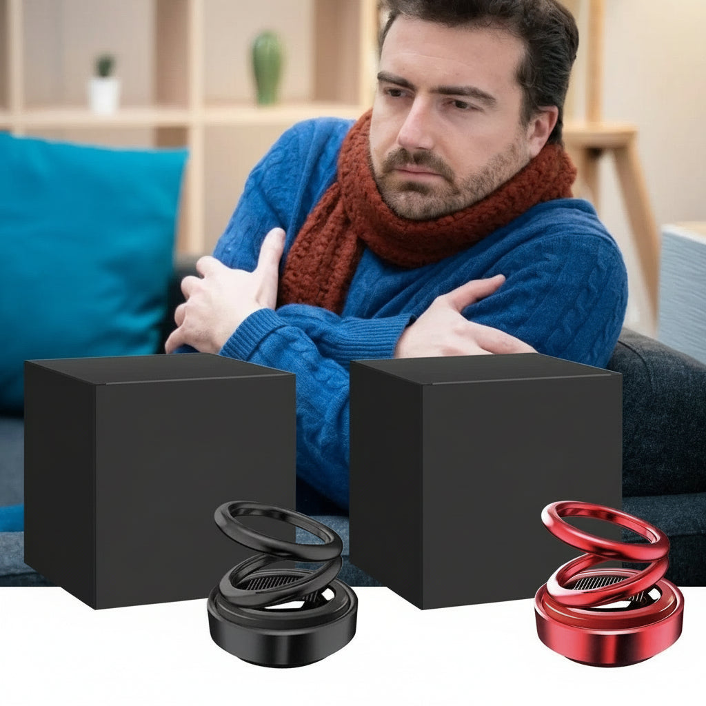 Compact Space Heater with Dual Hanging Rings for Cars and Interiors, USB-Rechargeable Portable Heating Device | Sansoti