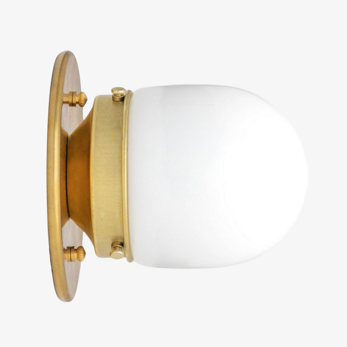 Opalglas Wandleuchte & Deckenleuchte Doppelfunktion Modernes Design Messing | Sansoti