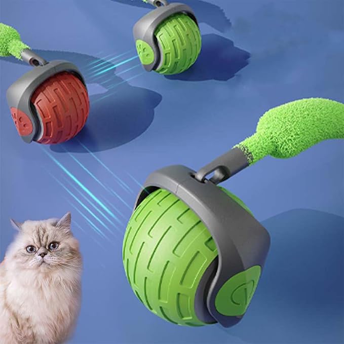 Interactive Cat Toy Ball with Motion Sensor and Spring – Autonomous Toy | Sansoti