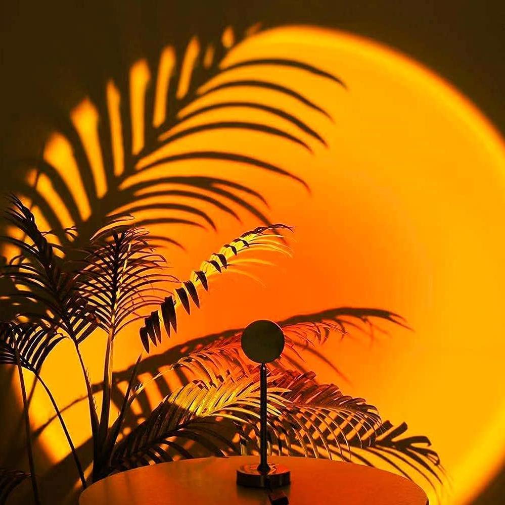 Ambient Lamp with Sunset Projection and 13 Light Modes – Rotatable LED Projector Lamp for Living Room and Bedroom | Sansoti