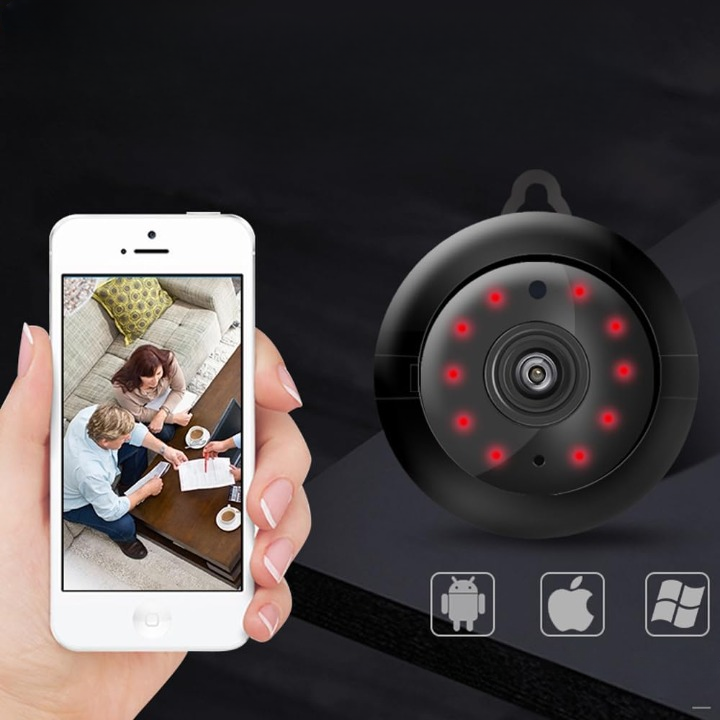 Discreet HD Security Camera 1080p with Magnetic Mount Wireless Wifi Night Vision Motion Detection | Sansoti