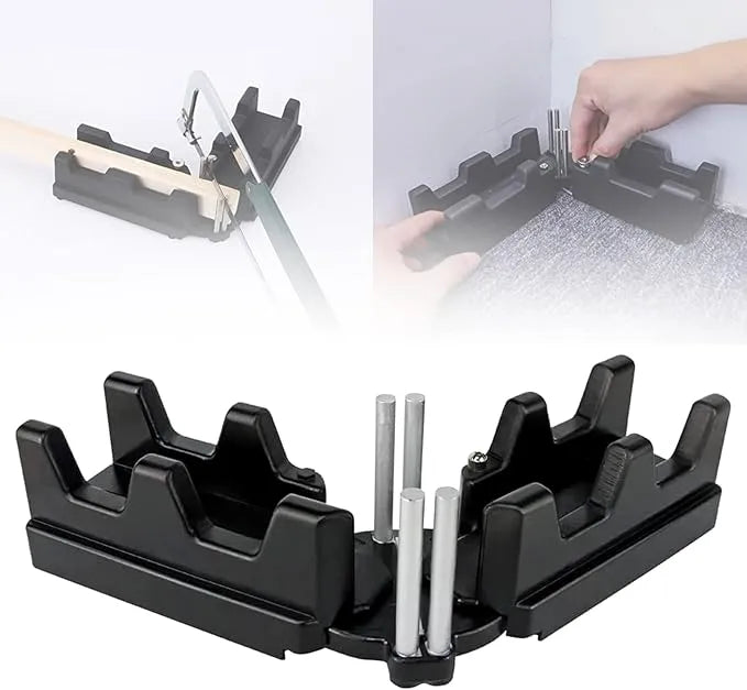 2-in-1 Miter Angle Measuring Tool with Saw Guide Template for Precise Angle Cuts | Sansoti