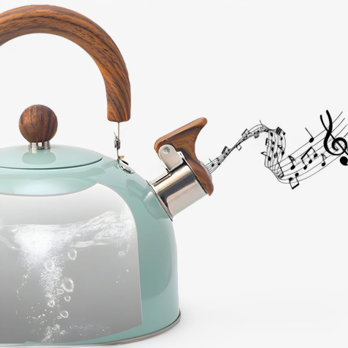 Whistling Kettle for Induction 2.5L – Elegant Stainless Steel Water Kettle with Safe Handle | Sansoti