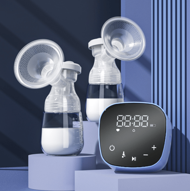 Double Electric Breast Pump with 3 Settings, USB Rechargeable, Quiet Motor, Hands-Free, Comfortable Breastfeeding | Sansoti