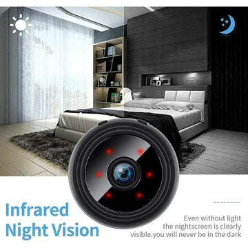 Wireless Mini Security Camera with Live Audio & Video | Magnetic Security Camera for Indoor & Outdoor Use | Sansoti