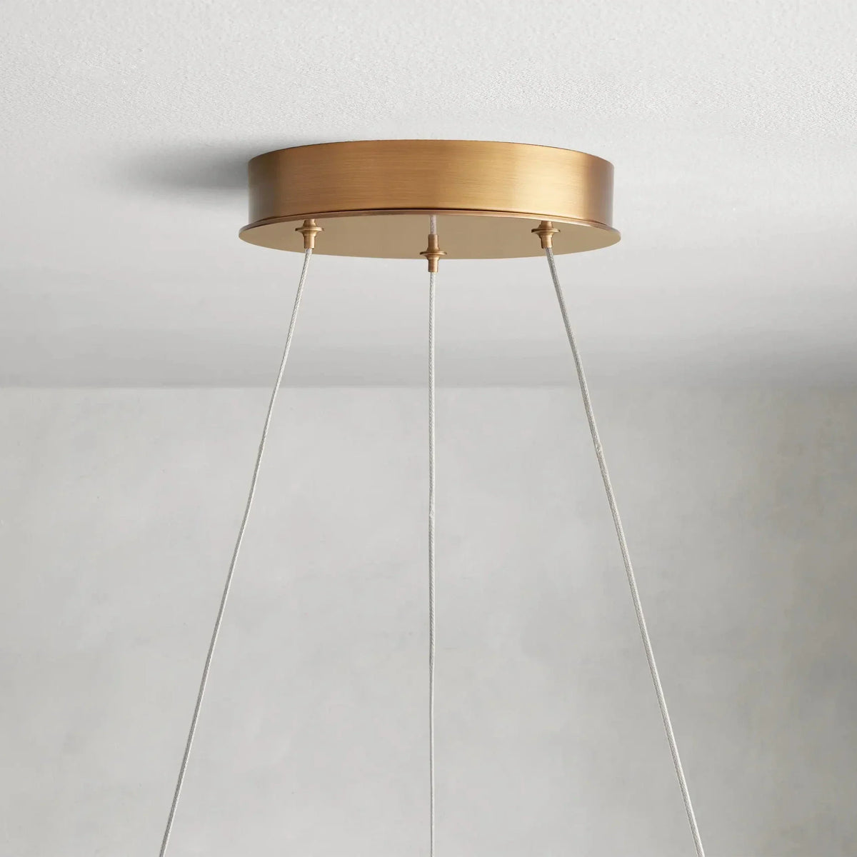 Hand-Blown Glass Chandelier 2-Tier 18 LED Light Sources Adjustable Suspension System Brass Living Room Dining Room | Sansoti