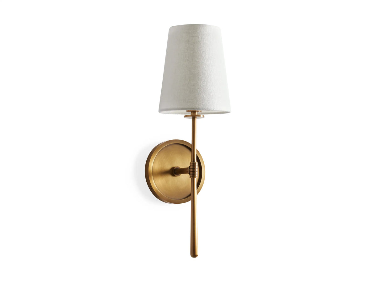 Wandleuchte mit Leinenlampenschirm in Fackelform für Wohnzimmer, Schlafzimmer, Badezimmer und Flur, modernes Design, elegante Beleuchtung | Sansoti