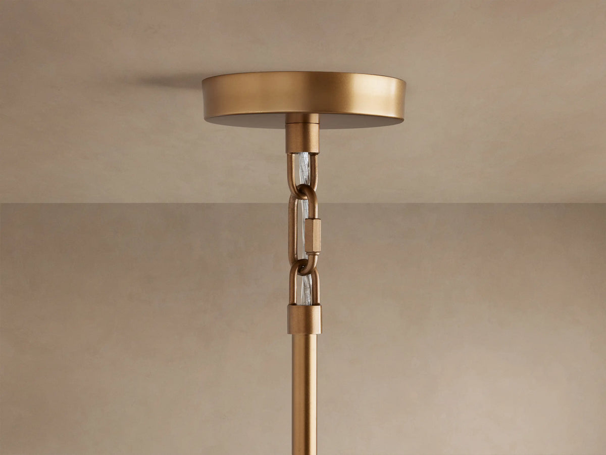 Ronde Kroonluchter Metaal met Kappen 42-68cm Messing Brons Klassiek Modern Hanglamp voor Eetkamer Woonkamer | Sansoti