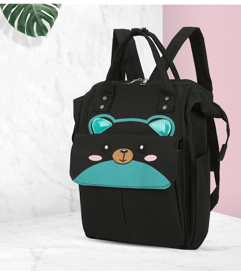 Spacious Multifunctional Thermal-Insulated Diaper Bag Backpack with Compartments, Stroller Attachment, and Convenient Baby Care on the Go | Sansoti