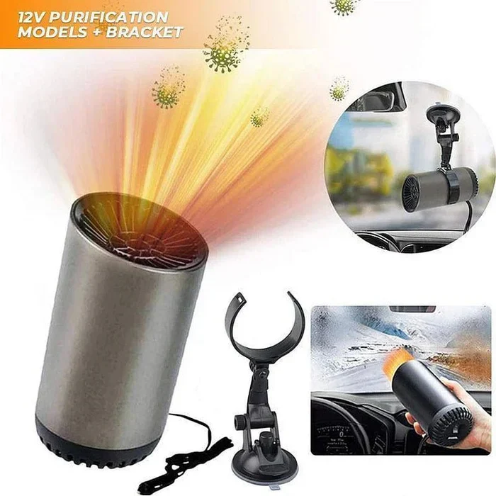 Auto Heizbecherhalter 12V 150W – Kompakte Fahrzeugheizung mit 360° drehbarem Luftstrom für schnelles Aufheizen und Scheibenenteisung | Sansoti