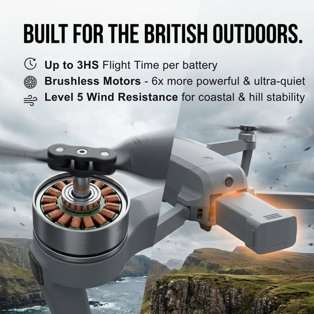 Drone with Camera – Professional Camera Drone with 8K Dual Camera, GPS and Brushless Motors | Sansoti