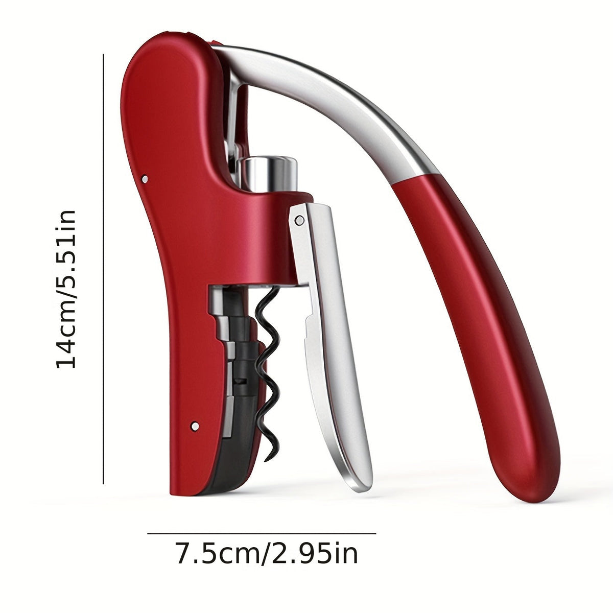 Ergonomischer Korkenzieher mit Hebel für müheloses Öffnen von Weinflaschen – Professionell & komfortabel | Sansoti