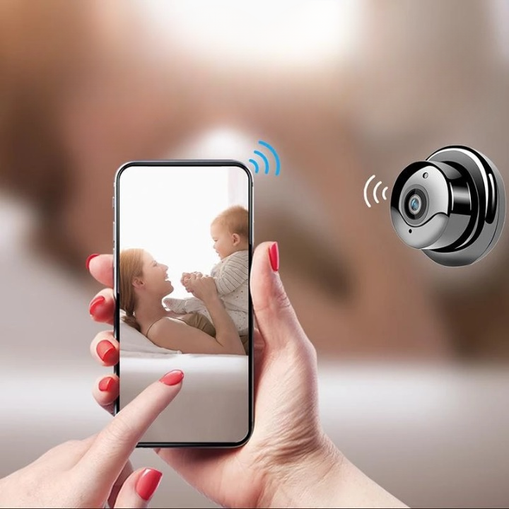 Discreet HD Security Camera 1080p with Magnetic Mount Wireless Wifi Night Vision Motion Detection | Sansoti