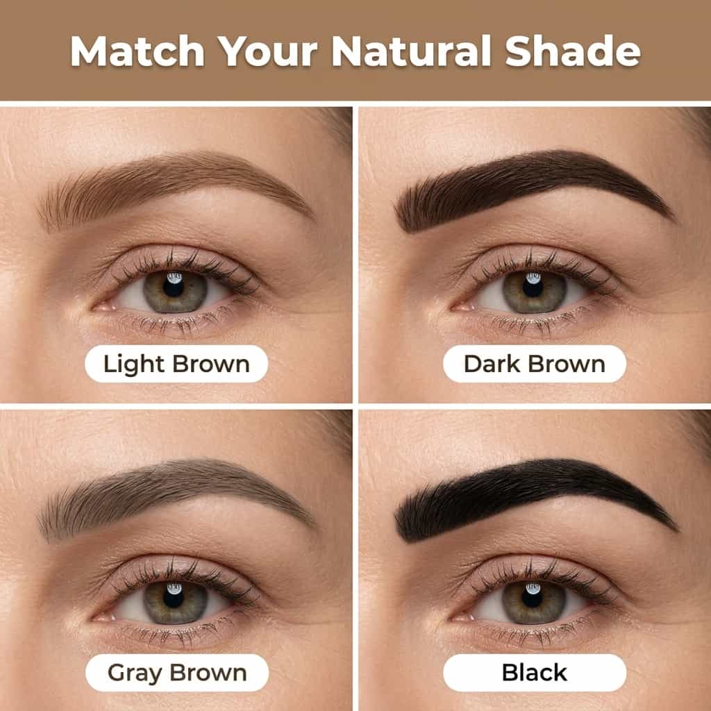 Wenkbrauwpotlood Microblading Effect Waterbestendig 12 Uur Langdurig Natuurlijke Haartjes Tekenen Professioneel | Sansoti