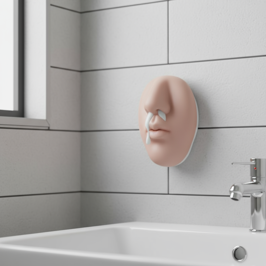 Humorous Nose Soap Dispenser — Wall-Mounted Soap Dispenser with Realistic Nose Design for a Fun Atmosphere | Sansoti