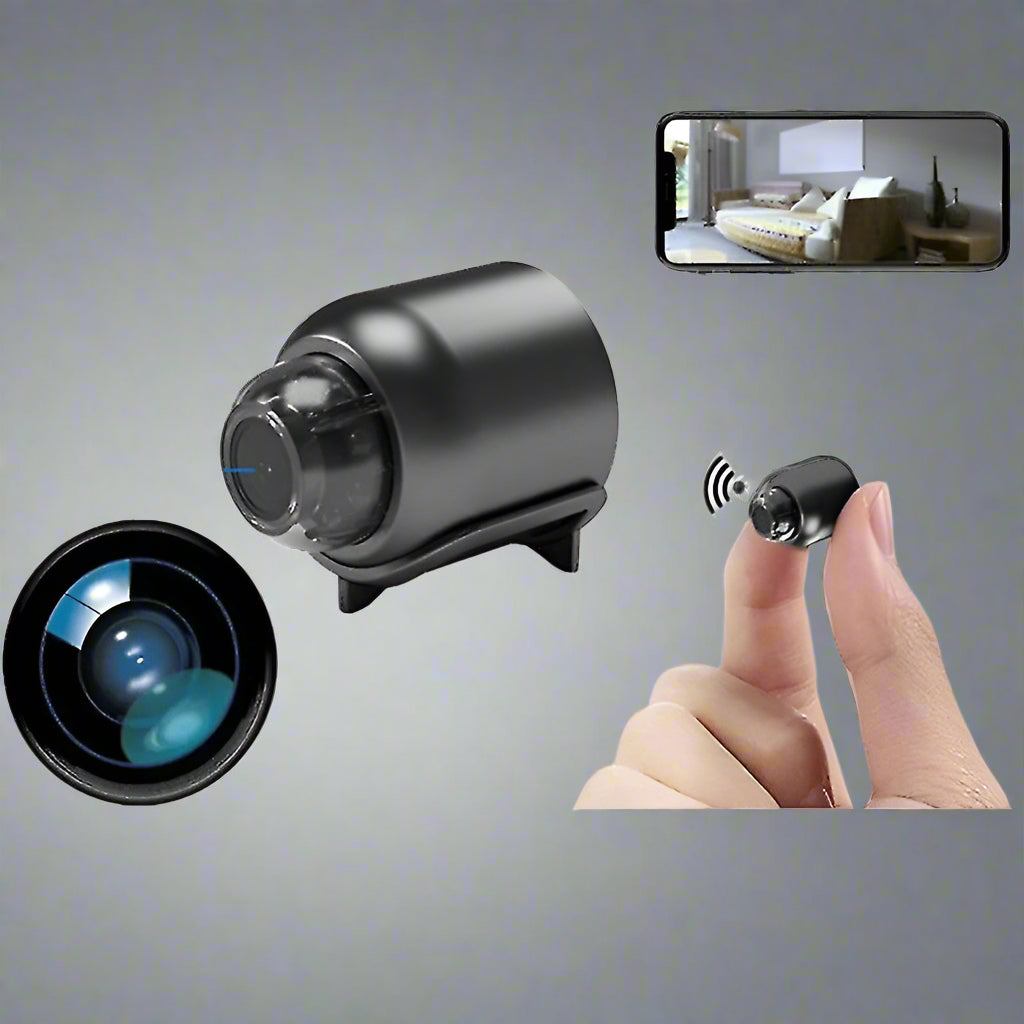 Miniature WiFi Camera 1080P HD 140° Wide Angle Hidden Motion Detection Night Vision USB Surveillance Camera Mini Spy Cam Wireless Indoor 128GB | Sansoti