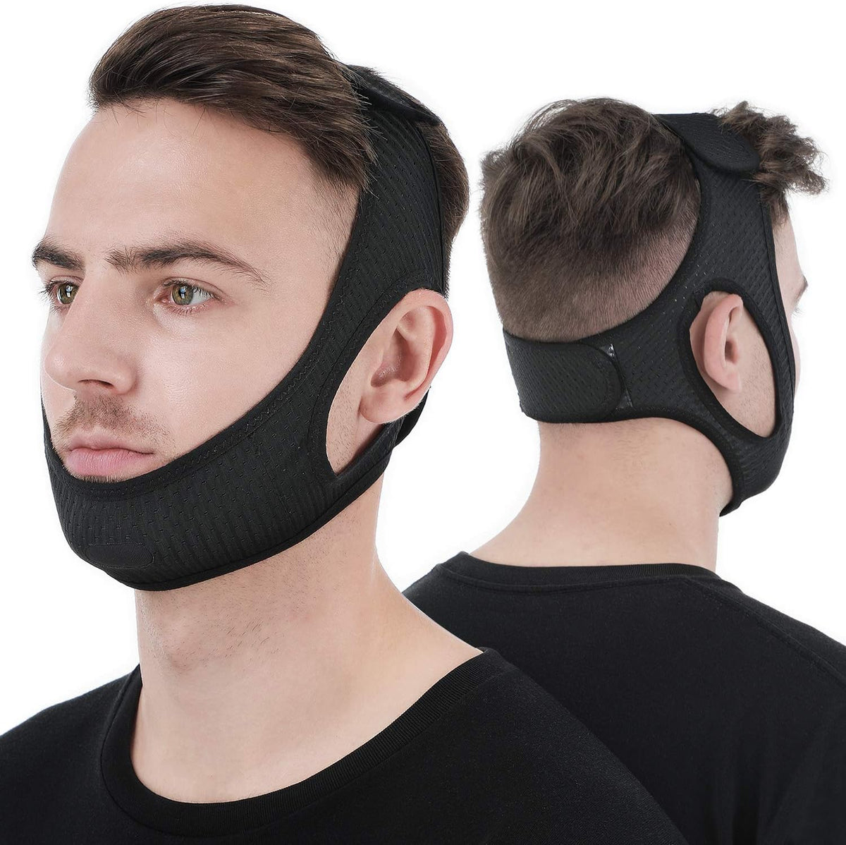 Verstellbares Kinnband gegen Schnarchen für ruhigen Schlaf und Atemunterstützung | Sansoti