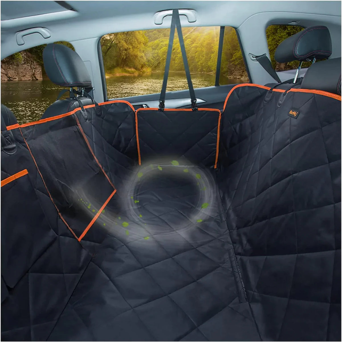 Car Seat Cover for Dogs - Waterproof Backseat Protector with Secure Attachment | Sansoti