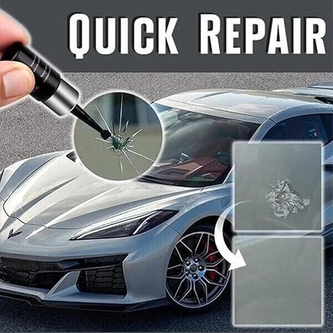 Glass Repair Kit for Car Windshield, Windows, and Furniture – Repair Scratches and Cracks | Sansoti