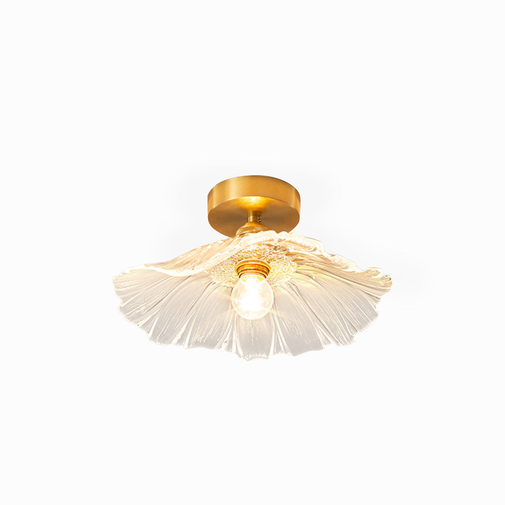 Glazen Bloemplafond- en Hanglamp met Messing Binnenlicht Retro Design Scandinavisch Eetkamer Slaapkamer | Sansoti