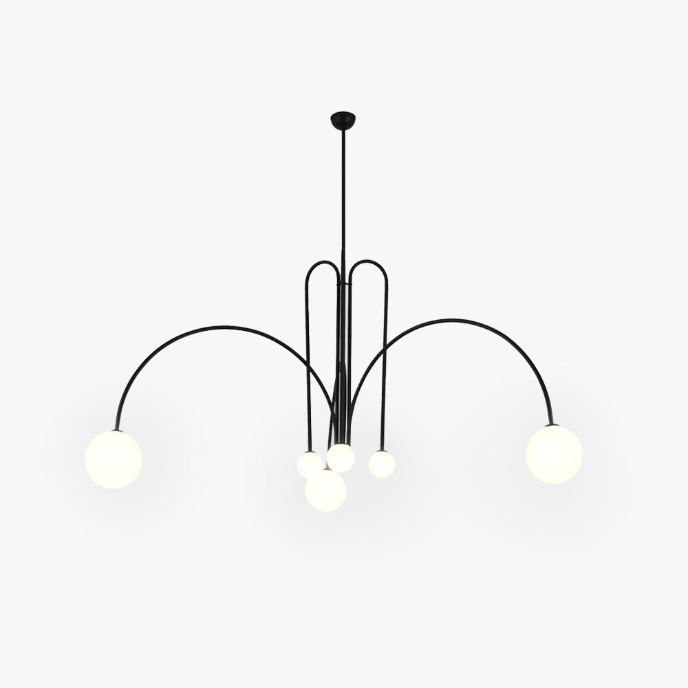 Glas-Hängeleuchte Metall Verstellbares Kabel Wohnzimmer Schlafzimmer Vintage G9-Fassung Innenbeleuchtung | Sansoti