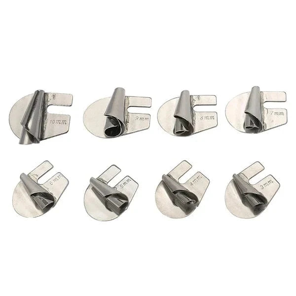 Spiraalzoomvoet Set 8 Delig RVS 3-10mm Naaimachine Accessoire | Sansoti