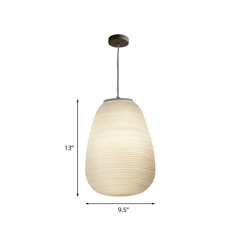 Moderne Hanglamp met Geribbeld Glas — Scandinavisch Design | Sansoti