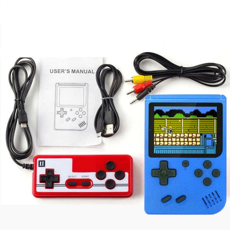 Tragbare Spielkonsole mit 400 integrierten Spielen, 3-Zoll-Bildschirm, Retro-Gaming für Kinder und Erwachsene, nostalgisches Geschenk | Sansoti