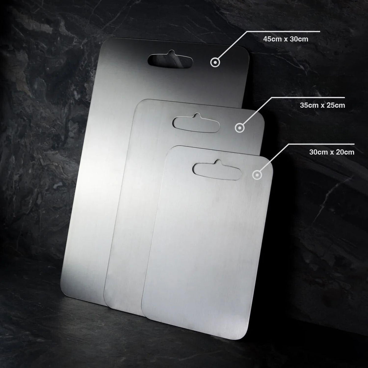 Cutting Board 35×25 cm With Titanium Coating BPA-Free Antibacterial for Hygienic Food Preparation in the Kitchen | Sansoti