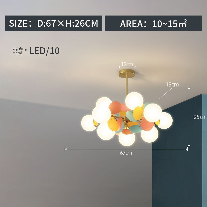 Lustre en verre avec branches fleuries en acrylique, LED G9, à intensité réglable, trois couleurs, éclairage de plafond pour salon et salle à manger | Sansoti