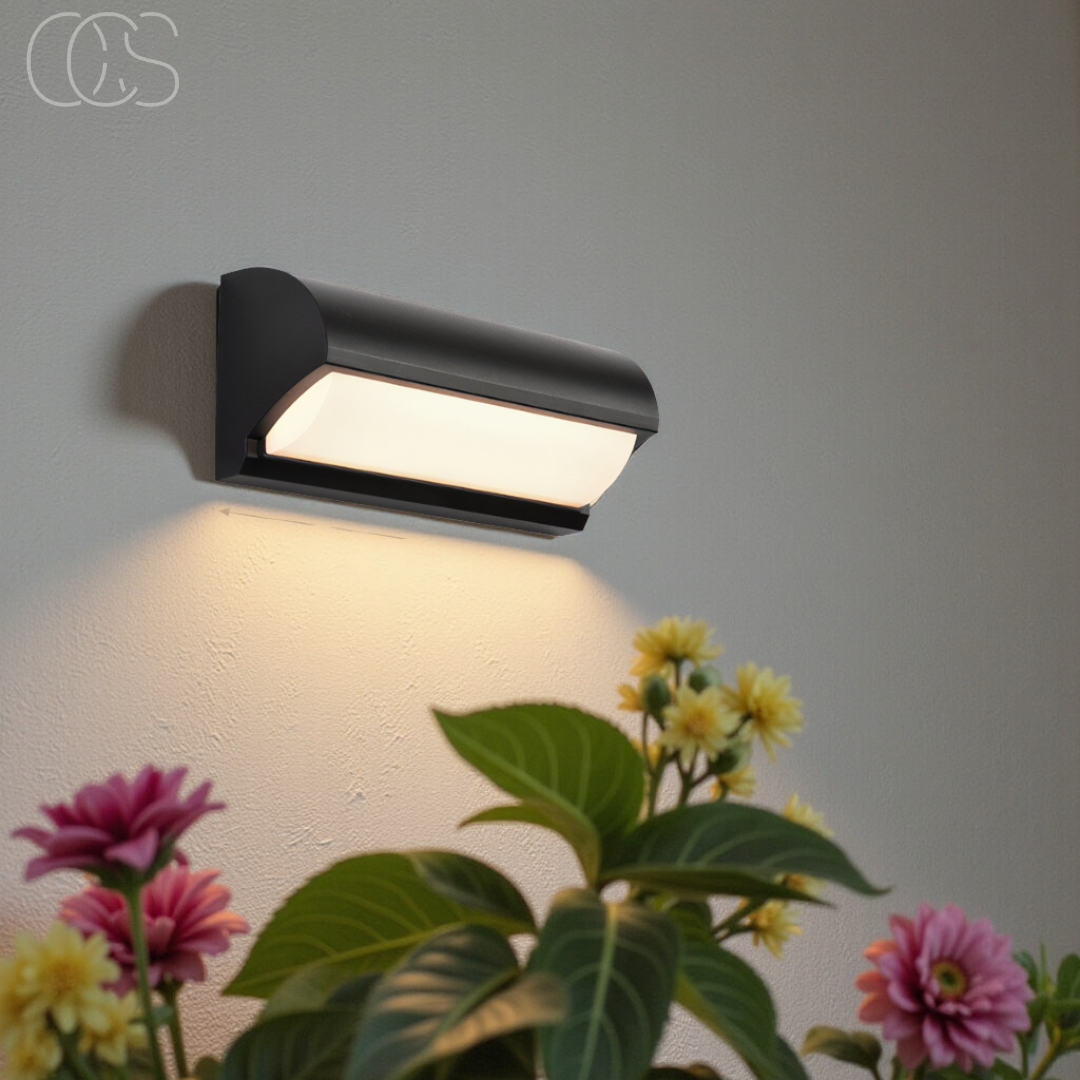 Buiten Wandlamp LED Zwart IP65 Waterdicht 3000K Warm Wit Tuin Balkon Gevel Modern | Sansoti