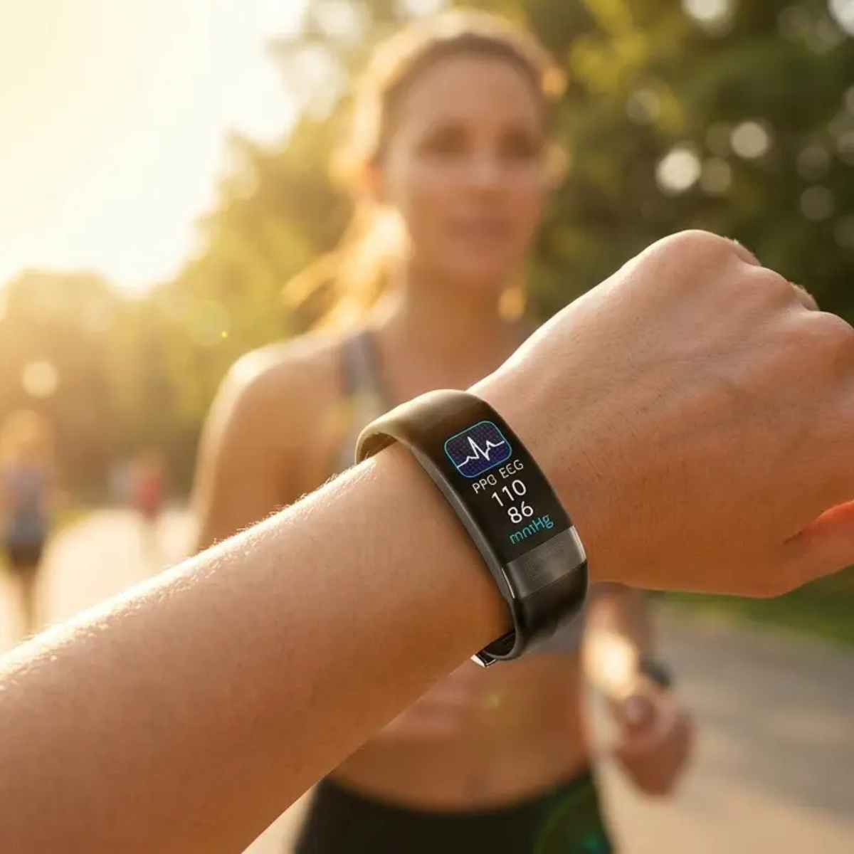 Smartwatch z ciśnieniomierzem, EKG, pulsometrem, pomiarem saturacji i monitorowaniem snu – monitor zdrowia | Sansoti