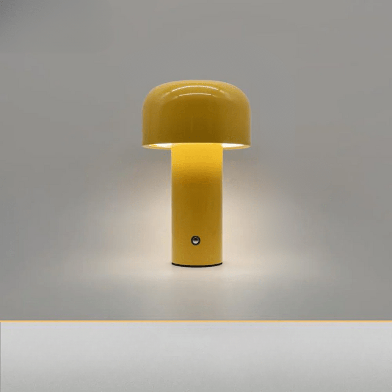 Table Lamp Mushroom Rechargeable Wireless LED 25cm Design | Sansoti
