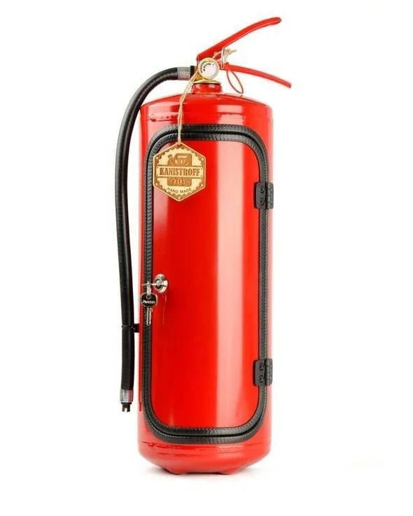 Bar dissimulé en forme d’extincteur – Porte-bouteille décoratif original pour spiritueux | Sansoti