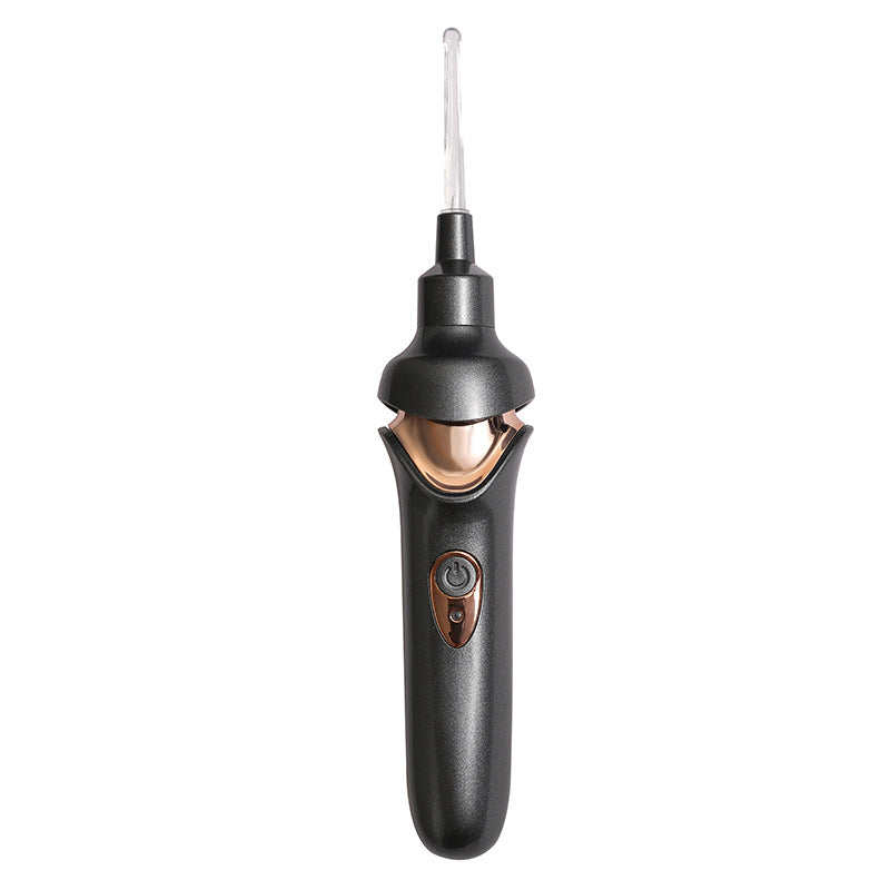 Electric Ear Cleaner with 5 Attachments Silicone USB Rechargeable for Safe Ear Hygiene All Ages Silent 32dB Gentle Cleaning Including Storage Box | Sansoti