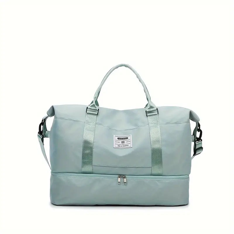 Handgefertigte Ledertasche für Wochenendtrips, Flugreisen und den Besuch im Fitnessstudio, kompakte Reisetasche, Vintage | Sansoti