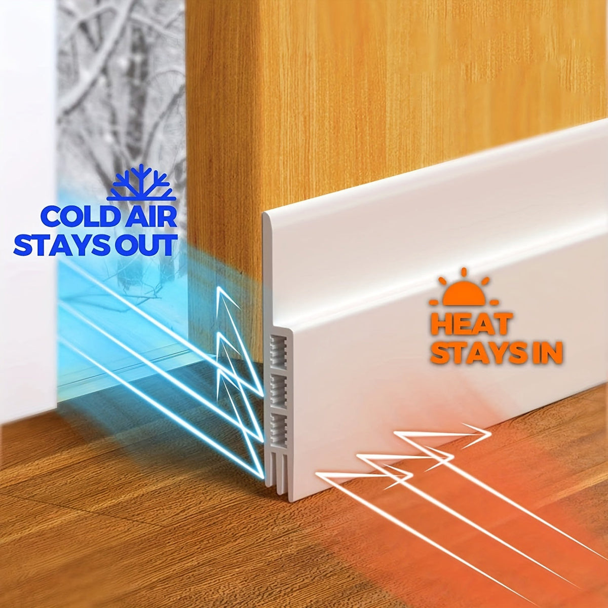 Siliconen Deurafdichting 99cm Zelfklevend Isolatiestrip Geluidswerend Tochtbescherming Energiebesparing Woning | Sansoti