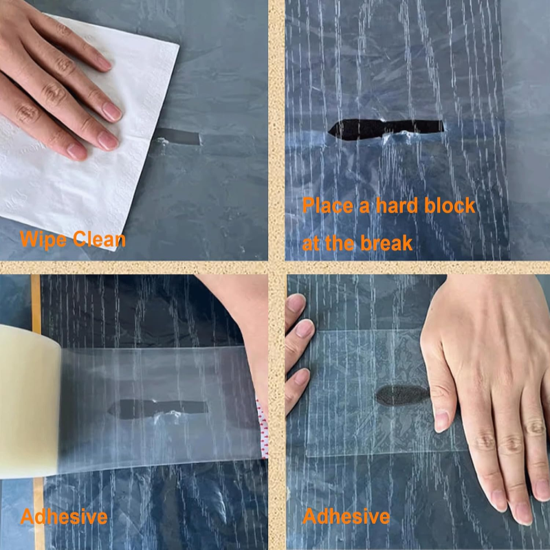 Transparent Protective Film Repair Tape Waterproof 10cm x 50m for Windows Doors Furniture Greenhouses Protection | Sansoti