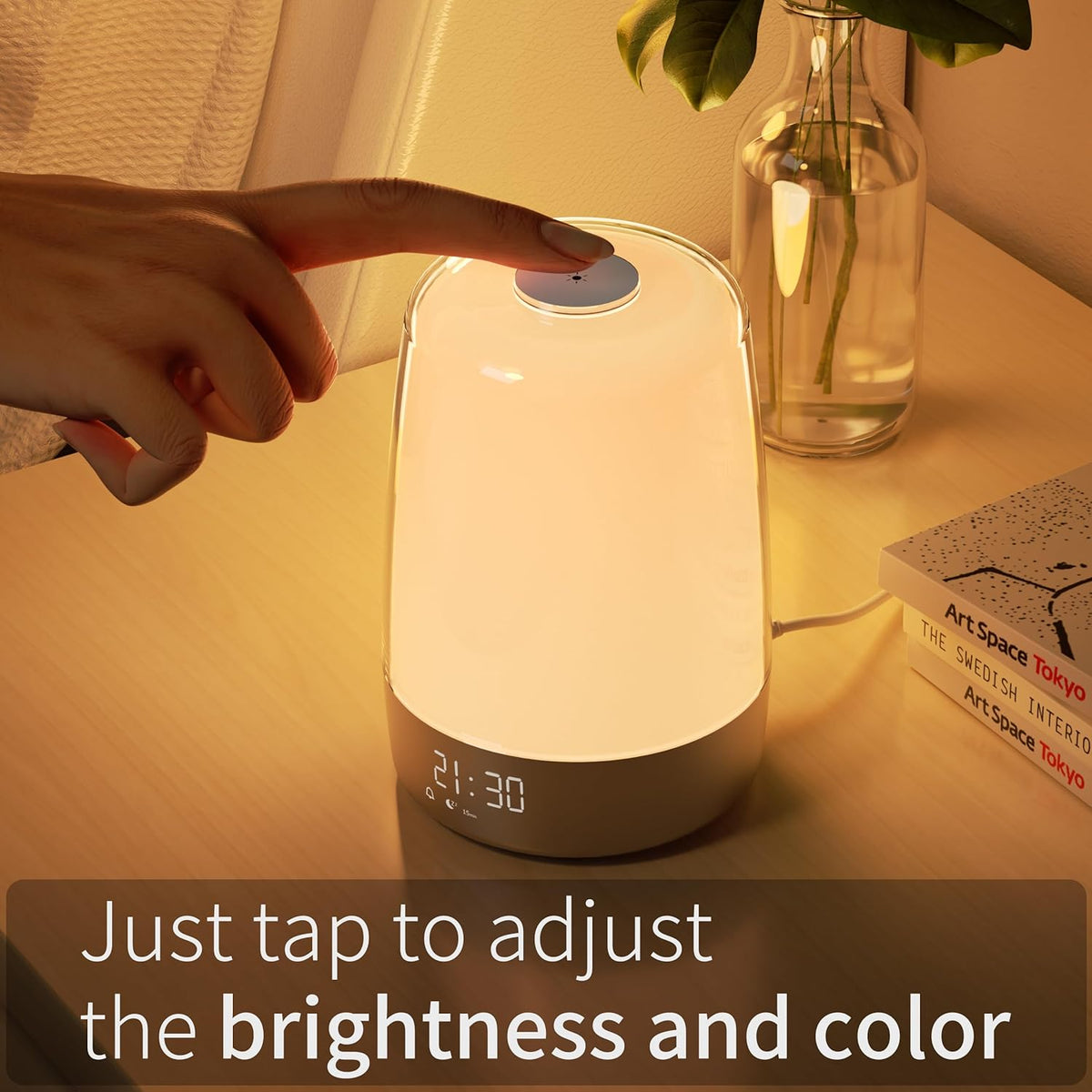Aurora Wake-Up Light – Lichtwecker mit Sonnenaufgang, Natürlichen Klängen & USB-C | Sansoti