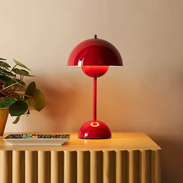 Lampe de table champignon LED USB rechargeable sans fil chevet bureau lumière d'ambiance intérieur | Sansoti